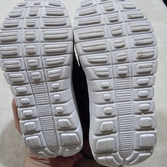 Bebe Girl Sparkly Side Sneakers | Black Glitter Lace-Up Toddler Sz 9 | EUC - Picture 6 of 15